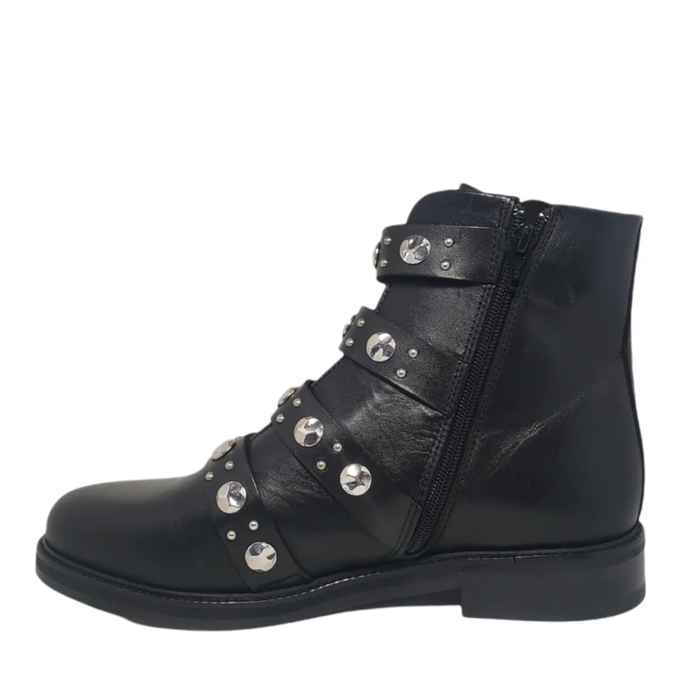 Maje Fortuna Studded Leather Boots Black SOLD OUT ONLINE Women's - Picture 15 of 16